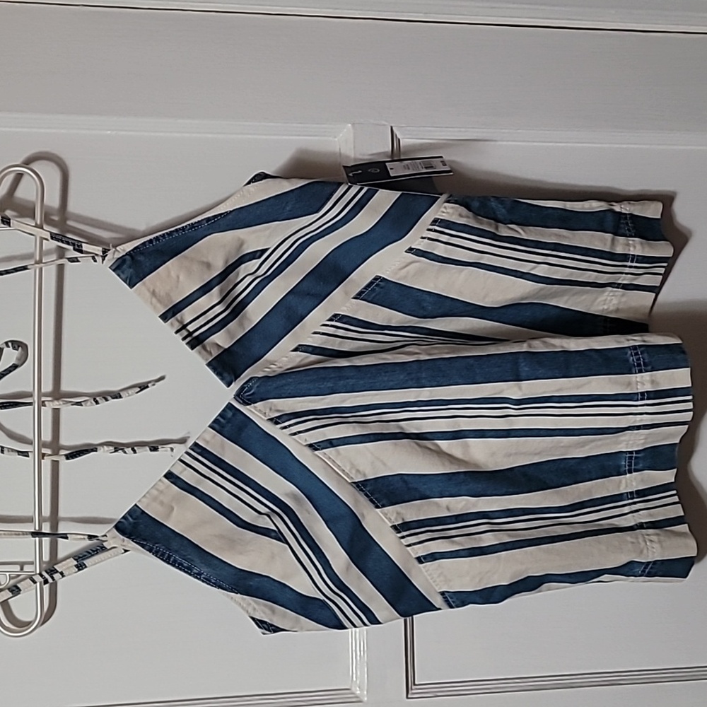 Universal Thread Denim Striped Top - Picture 6 of 10